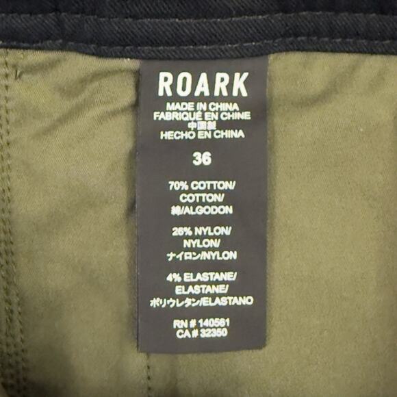 Huckberry Roark Layover Travel Shorts Mens 36 Green Everyday Stretch Hiking - Picture 2 of 13